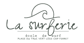 Logo La Surferie école de surf Truc Vert Cap-Ferret